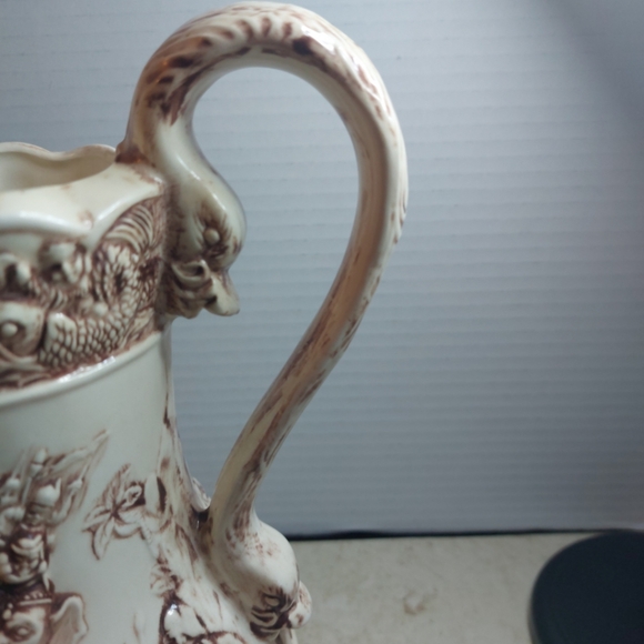 19th Century Staffordshire Creamware Pitcher with Battle Scene HW - Picture 5 of 13